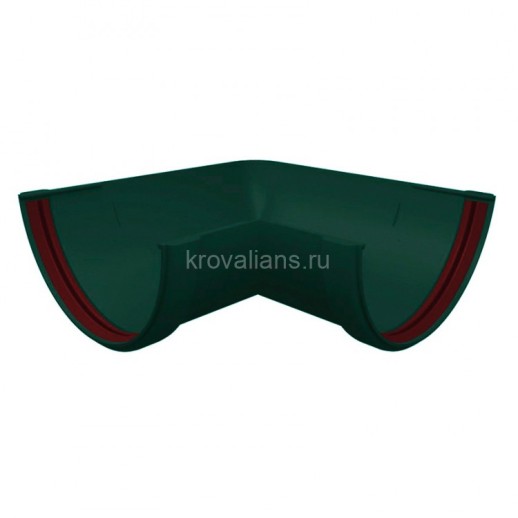 GL Дизайн 135/87 Угол желоба 90 град. 135 ПВХ Grand Line зелёный (RAL 6005)