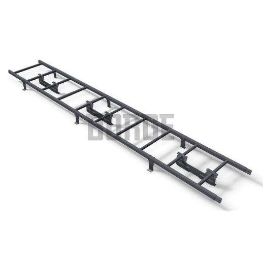 Комплект лестница кровельная BORGE 2,7м, для фальцевой кровли, графит (7024)