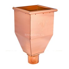 AS CU 150/100 Воронка водосборная удлиненная Медь