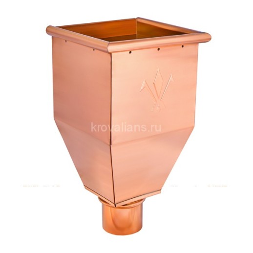 AS CU 150/100 Воронка водосборная удлиненная Медь