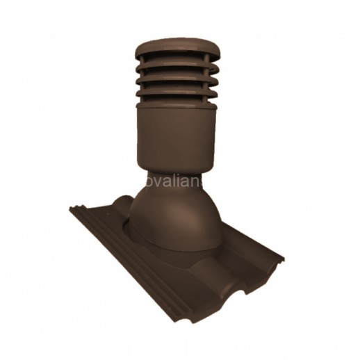 Eurovent VENTOS PLUS EX WARM 125mm RAL8019 (к-т) Вент. выход изолированный