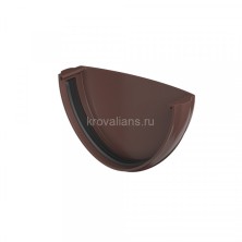 ТН 125/82 Заглушка желоба, коричневый 200шт/упак