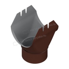 Воронка выпускная МЕТАЛЛ ПРОФИЛЬ ПРОЕКТ D185х150 Ral 8017