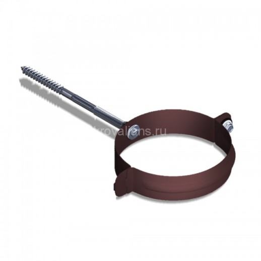 ЭЛИТ Хомут трубы металлический, коричневый