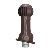 Gervent (Гервент) Готовый комплект, изолированный, кровли PROF-20,  125/160 Н=350мм, (темно-коричневый) RAL 8019 Twister