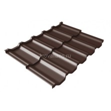 Металлочерепица Grand Line (Гранд Лайн) квинта Uno c 3D резом 0,45 Drap ST RAL 8017 /1 кв.м./