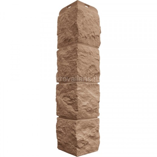 Угол наружный Туф ЭКО бежевый  (0,58м х 0,15м) Альта Профиль 10шт/уп