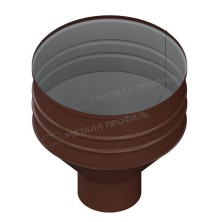 Воронка водосборная МЕТАЛЛ ПРОФИЛЬ ПРОЕКТ D350х150 Ral 8017