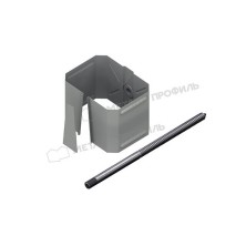 Держатель трубы (на кирпич) МЕТАЛЛ ПРОФИЛЬ БЮДЖЕТ 76х102 Ral 9003