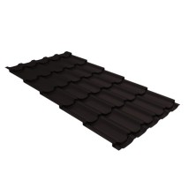 Металлочерепица квинта плюс Grand Line 0,5 PurPro Matt 275 RAL 9005 черный