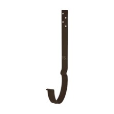 AS PU MATT 150/100 Крюк желоба удлиненный с компл. крепления (МУ), RAL 8017 Matt