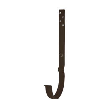 AS PU MATT 150/100 Крюк желоба удлиненный с компл. крепления (МУ), RAL 8017 Matt