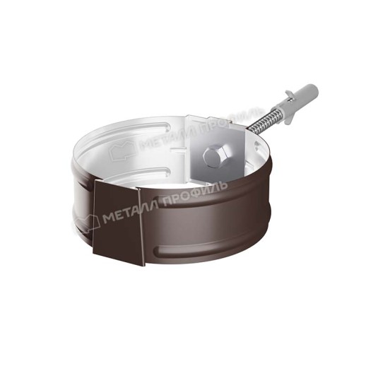 МП Держатель трубы D150 (саморез) RAL 8017, коричневый