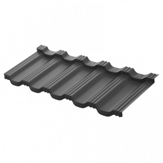 Модульная металлочерепица AquaSystem Гётеборг XXL 1205х465 мм PE Rooftop Matt Zn180 0,5мм RAL 7016