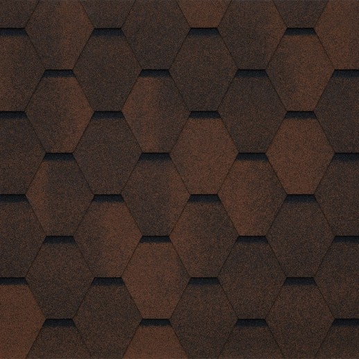 Гибкая черепица Tegola Garda Marrone 439 1 кв.м 1