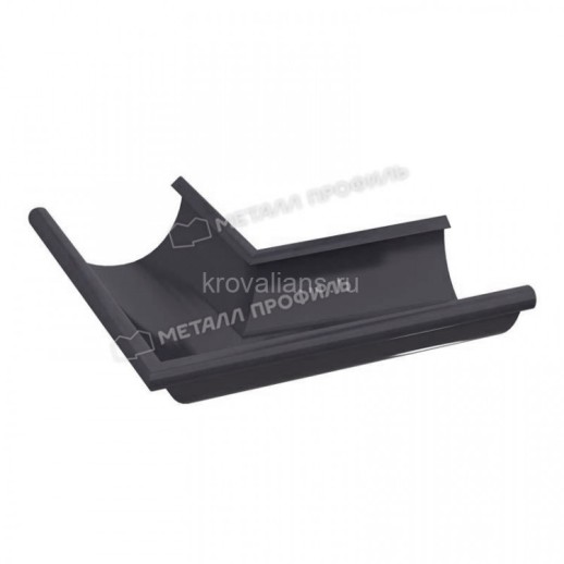 МП GS lite Угол желоба наружный, RAL 7024, графит D125х90