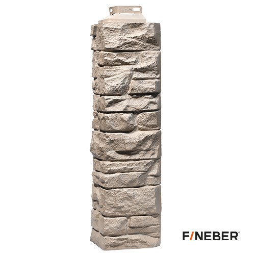 FineBer Угол наружный Скала Песочный 471х146мм, 10шт/уп