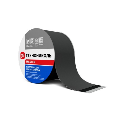 Лента для примыканий Nicoband DUO 3м х10 см (Коричневый) /1 шт/