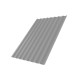 Профнастил С20А 0,45 PE с пленкой RAL 9006 бело-алюминиевый