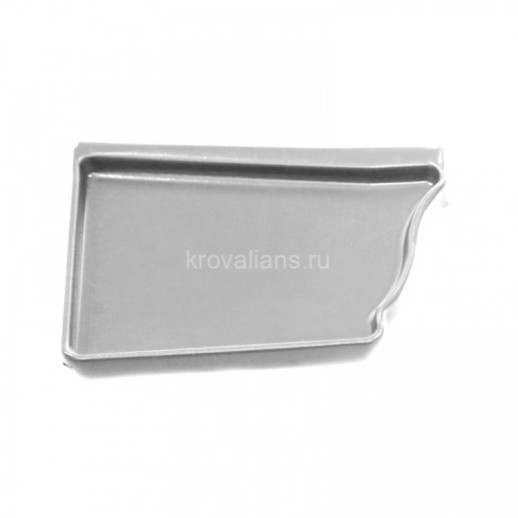 Vortex 127/102 Заглушка левая 127мм PE RAL 9003