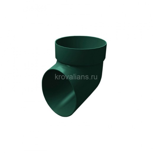 GL Standart 120/87 Колено сливное ПВХ Grand Line зелёный (RAL 6005) (30 шт./уп.)