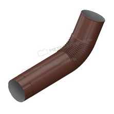 Колено трубы МЕТАЛЛ ПРОФИЛЬ ПРОЕКТ D150 Ral 8017