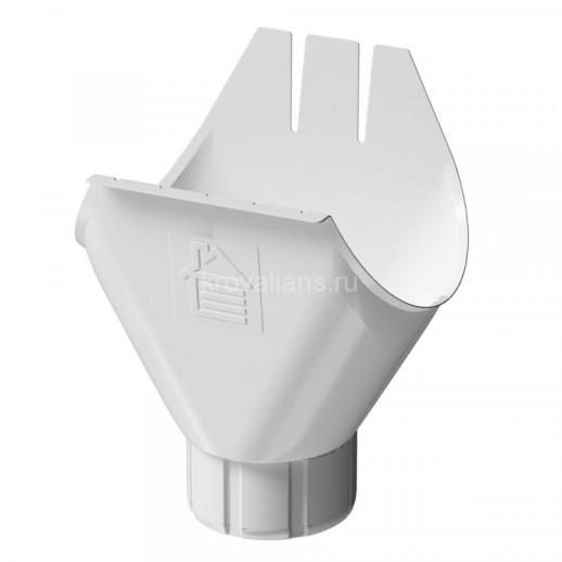 Docke STAL PREMIUM 125/90 мм Воронка Пломбир RAL9010 18шт/упак