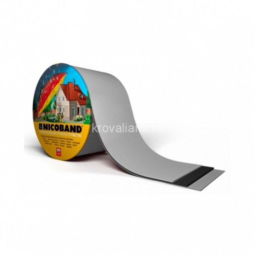 Лента для примыканий Nicoband 150х10000 (Серебристый) /1 шт/
