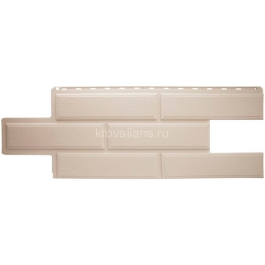 Панель Венеция ЭКО КРЕМОВЫЙ (1,25м х 0,45 м х 0,017м) Альта Профиль 10шт/уп