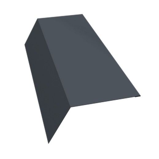 Планка карнизная 120х80 0,5 Satin Matt TX RAL 7024 мокрый асфальт (2м)