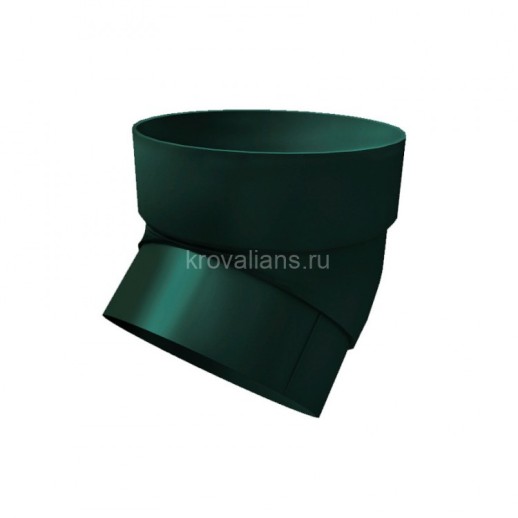 GL Standart 120/87 Колено трубы 45 град. ПВХ Grand Line зелёный (RAL 6005) (24 шт./уп.)