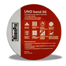 HomePro Uno Band, лента односторонняя, монтажная, полиэтиленовая 25м х 60мм