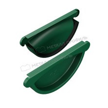 Заглушка желоба МЕТАЛЛ ПРОФИЛЬ Foramina PUR 125/100 RAL 6005, зеленый