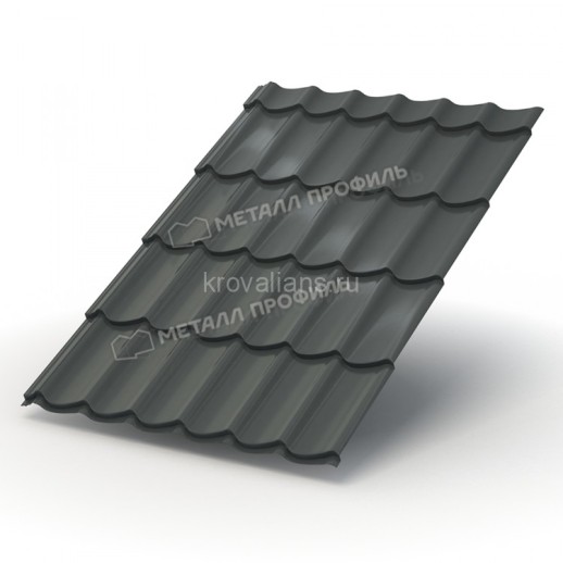 Металлочерепица МеталлПрофиль Ламонтерра-XL (PURETAN-20-RR23-0.5) /1 кв.м./
