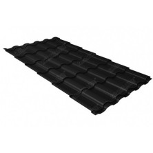 Металлочерепица кредо 0,5 Velur X RAL 9005 черный