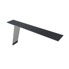 Планка карнизная фальц 130х80 0,5 Satin с пленкой RAL 7024 мокрый асфальт