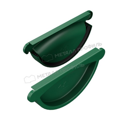 Заглушка желоба МЕТАЛЛ ПРОФИЛЬ Foramina PUR 150/100 RAL 6005, зеленый