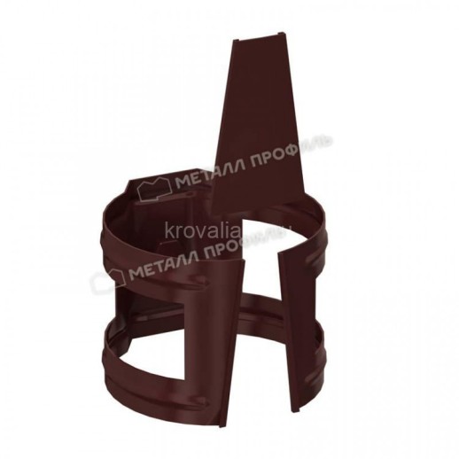 МП GS lite Держатель трубы, RAL 8017,коричневый D90 (на кирпич)