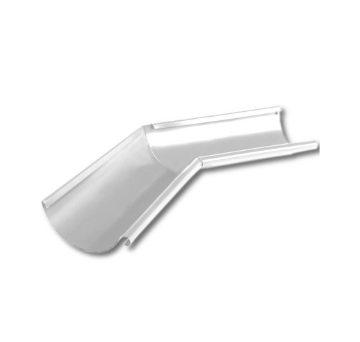 Угол желоба внутренний 135 Металл Профиль Престиж 125/100 ral 9010  1 шт