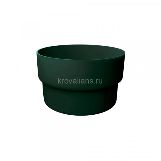 GL Standart 120/87 Муфта трубы соединительная ПВХ Grand Line зелёный (RAL 6005) (48 шт./уп.)