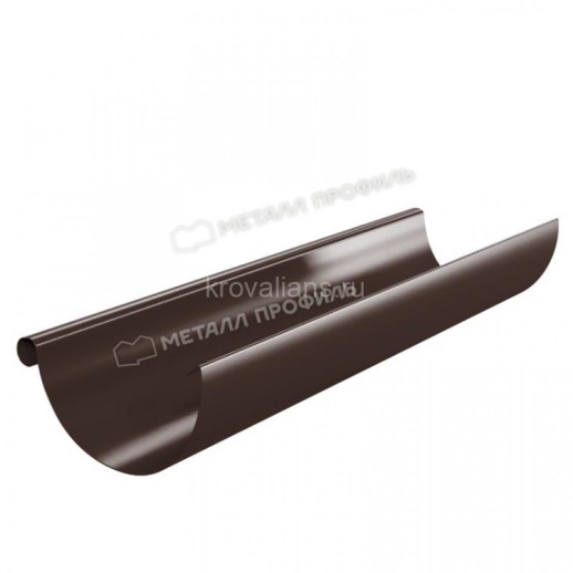 МП GS lite Желоб водосточный, RAL 8017, коричневый D125x3000