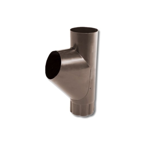 Тройник трубы Металл Профиль Престиж 125/100 ral 8017  1 шт