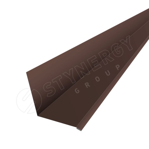 Планка для верхнего примыкания к стене 2000 Фальц Stynergy (GRAPHITE45-8017-0.45)