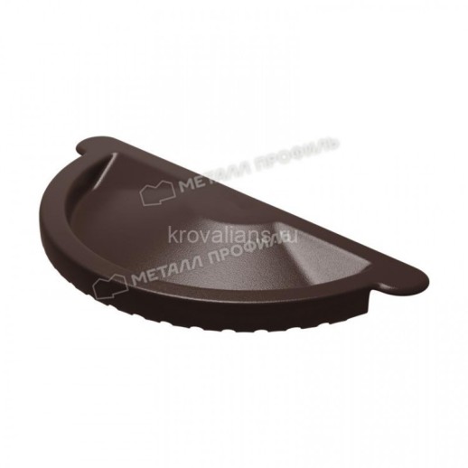 МП GS lite Заглушка желоба, RAL 8017, коричневый D125