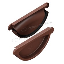 Заглушка желоба МЕТАЛЛ ПРОФИЛЬ GS lite D125 Ral 8017