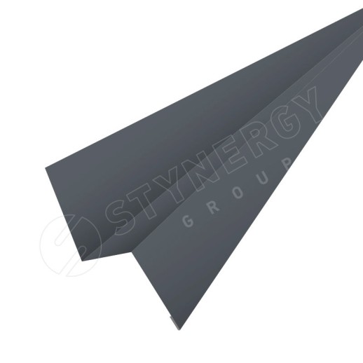 Планка начальная фасадная 3000 Фальц Stynergy (CORUNDUM50Matt-RAL7011-0.5)