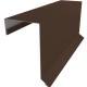 Планка торцевая кровельная фальц 65х97 0,5 Satin с пленкой RAL 8017 шоколад (2м)