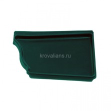 Vortex 127/102 Заглушка правая 127мм PE RAL 6005 зеленый мох