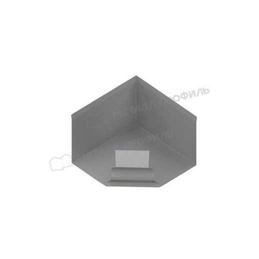 Угол желоба внутренний МЕТАЛЛ ПРОФИЛЬ БЮДЖЕТ 120х86 Ral 9003