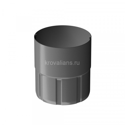 Docke STAL PREMIUM 125/90 мм Муфта соединительная Графит RAL7024 18шт/упак